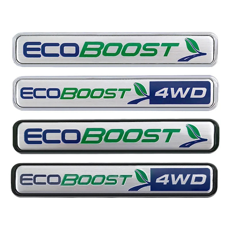 3D Metal 4WD EcoBoost Trunk Badge | Ford F-150 / Focus / Fiesta / Edge Logo Sticker - 200000182:691#4WD Silver-200000182:10#4WD Silver Black-200000182:193#Silver-200000182:29#Silver Black-  DRIVEN - 1
