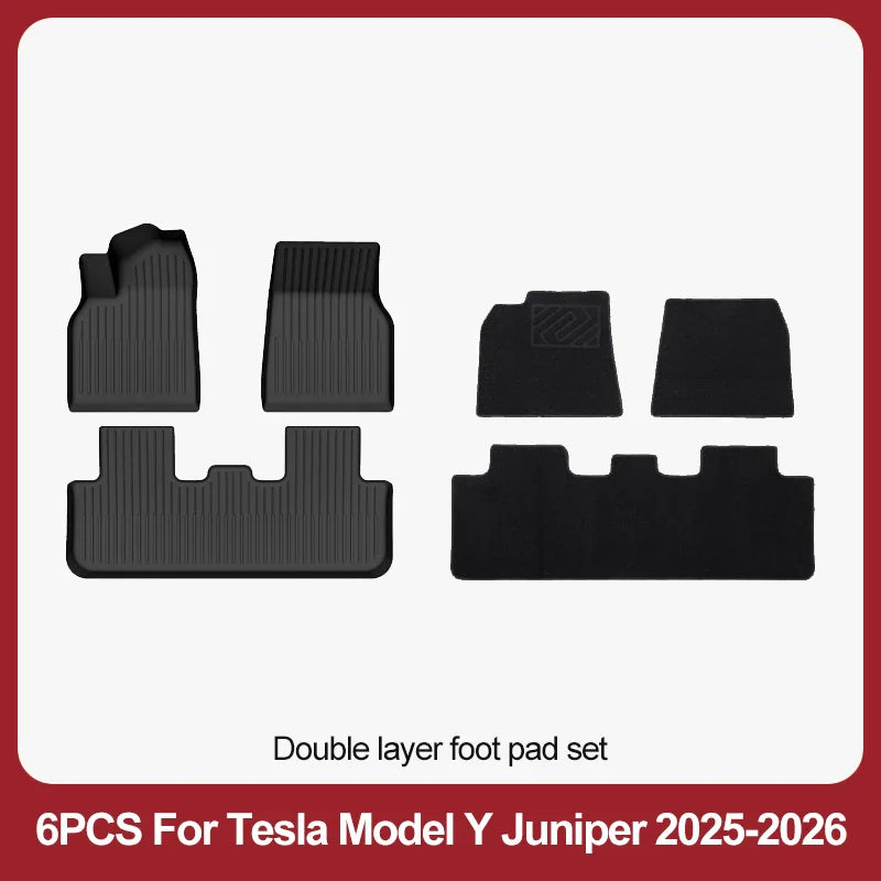 TPE Floor Mats & Luggage Mat for Tesla Model Y Juniper Premium / Performance (2025+) | All-Weather Set - 200000182:29#3PCS floor mats-200000182:10#6PCS sets-200000182:350852#5PCS sets-200000182:366#5PCS sets-200000182:175#7PCS sets-  DRIVEN - 17