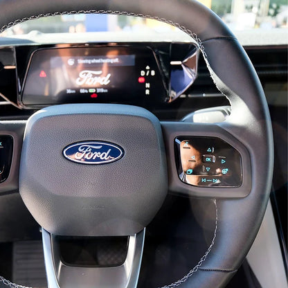5.8cm Aluminum Steering Wheel Emblem Decal for Ford Focus / F-150 / Mondeo | Metal Badge