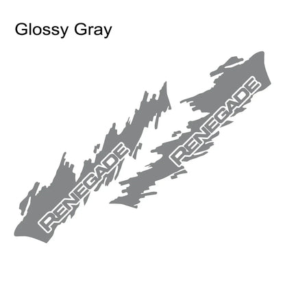 Splash Motor Door Side Skirt Decal for Jeep Renegade / JK | 2-Piece Vinyl Film Graphic - 200000182:193#Glossy Black-200000182:350850#Matt Gold-200000182:350853#Matt Silver-200000182:771#Carbon Fiber-200000182:366#Glossy Yellow-  DRIVEN - 17
