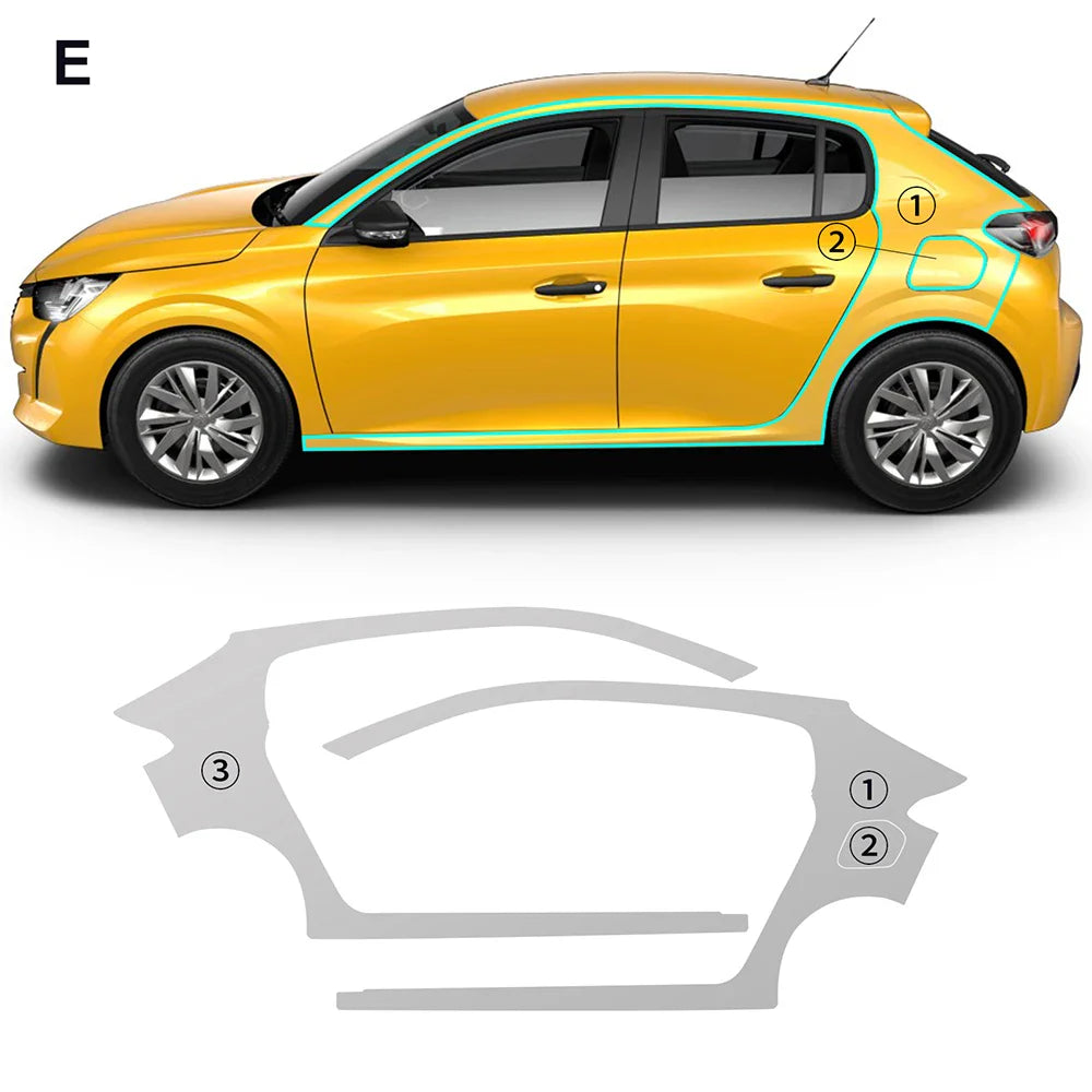 Precut PPF for Peugeot 208 (2019–2025) | TPU Paint Protection Film Clear Bra - 200000182:29#Hood;355:203282823#With Tools;5:200000990#Clear Bra-200000182:691#Doors;355:203282823#With Tools;5:200000990#Clear Bra-200000182:10#Front;355:203282823#With Tools;5:200000990#Clear Bra-200000182:193#Rear Trunk;355:203282823#With Tools;5:200000990#Clear Bra-200000182:366#Whole Set;355:203282823#With Tools;5:200000990#Clear Bra-  DRIVEN - 10