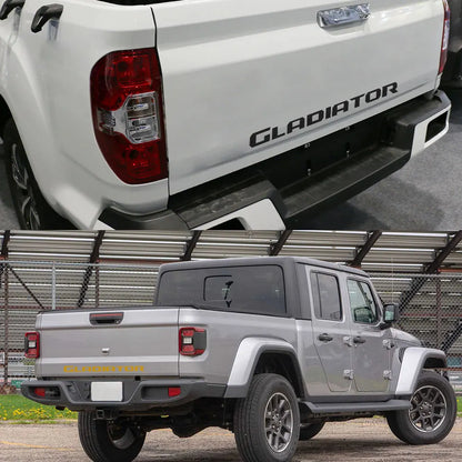 Jeep Gladiator Tailgate Vinyl Letter Decal – Rear Tail Graphic Sticker | 39" Wide | 12 Finishes - 200000182:193#Glossy Black-200000182:771#Carbon Fiber-200000182:200006152#Colorful Laser-200000182:200004890#Matt Black-200000182:350850#Matt Gold-  DRIVEN - 3