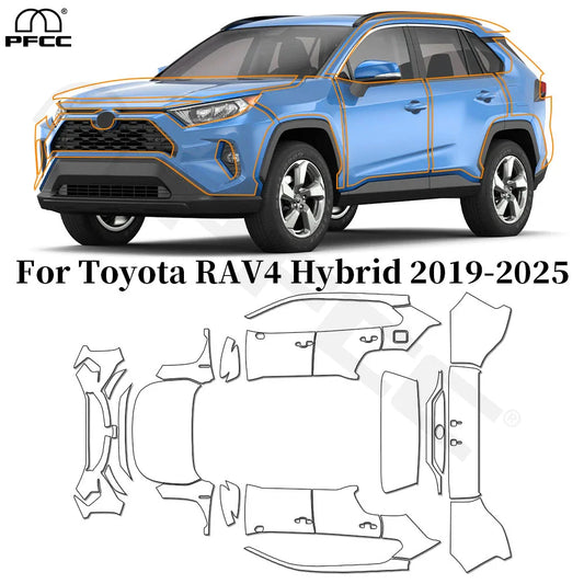 Precut PPF for Toyota RAV4 Hybrid XA50 (2019–2025) | 9-Mil TPU Paint Protection Film - 200000182:350852#Whole Set;5:200000990#Clear Film-  DRIVEN - 1