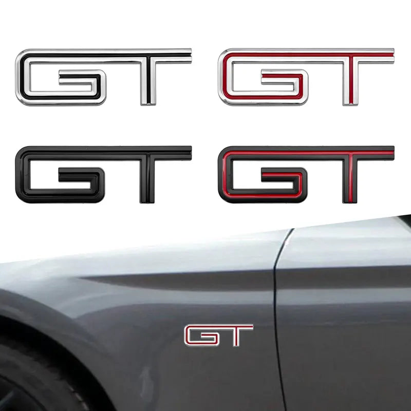 3D Chrome Metal GT Trunk Badge for Ford Mustang | Rear Decal Emblem Sticker - 200000182:193#1-200000182:10#4-200000182:691#3-  DRIVEN - 1