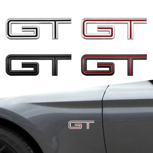 3D Chrome Metal GT Trunk Badge for Ford Mustang | Rear Decal Emblem Sticker - 200000182:193#1-  DRIVEN - 1