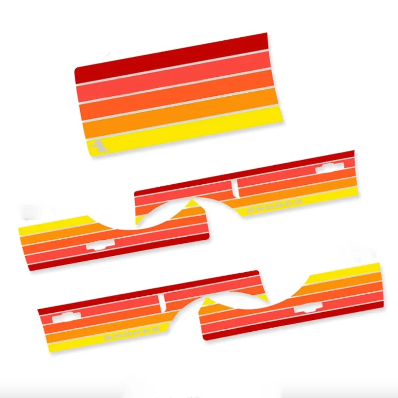 Retro Sunset Stripe Decal Kit for Ford Bronco Sport | Hood & Waist Line Vinyl Graphics - 200000182:193#A-200000182:691#C-200000182:29#B-  DRIVEN - 6