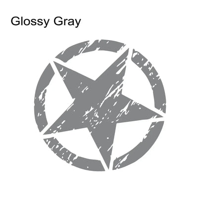 Hood & Door Star Decal for Jeep Cherokee / Patriot / Compass / Wrangler JK/JL/TJ/YJ | Vinyl Sticker - 200000182:691#Gray;5:200000990#35cm x 35cm 1pcs-200000182:29#White;5:361385#50cm x 50cm 1pcs-200000182:29#White;5:200000990#35cm x 35cm 1pcs-200000182:350852#Orange;5:200000990#35cm x 35cm 1pcs-200000182:10#Red;5:361385#50cm x 50cm 1pcs-  DRIVEN - 7
