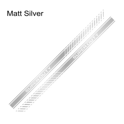 Door Side Body Stripe Decal for Ford Super Duty F-250 / F-350 / F-450 | Vinyl Truck Sticker 2-Pack - 200000182:771#Carbon Fiber-200000182:29#Glossy White-200000182:691#Glossy Gray-200000182:193#Glossy Black-200000182:366#Glossy Yellow-  DRIVEN - 7