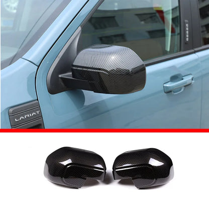 ABS Rearview Side Mirror Decoration Cover for Ford Maverick (2022) | Carbon Fiber / Black / Silver