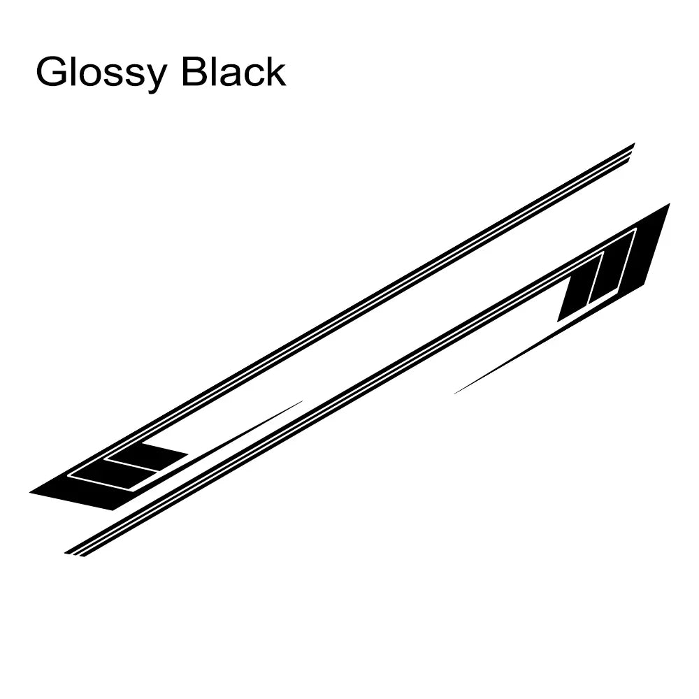 Jeep Cherokee XJ Retro Hockey Stick Racing Side Stripe Decal – Body Door & Side Skirt Vinyl (2 Pcs) | 8 Finishes - 200000182:173#Carbon Fiber-200000182:10#Glossy Red-200000182:350852#Matt Black-200000182:366#Matt Silver-200000182:175#Colorful Laser-  DRIVEN - 10