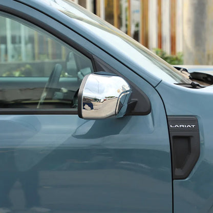 ABS Rearview Side Mirror Decoration Cover for Ford Maverick (2022) | Carbon Fiber / Black / Silver
