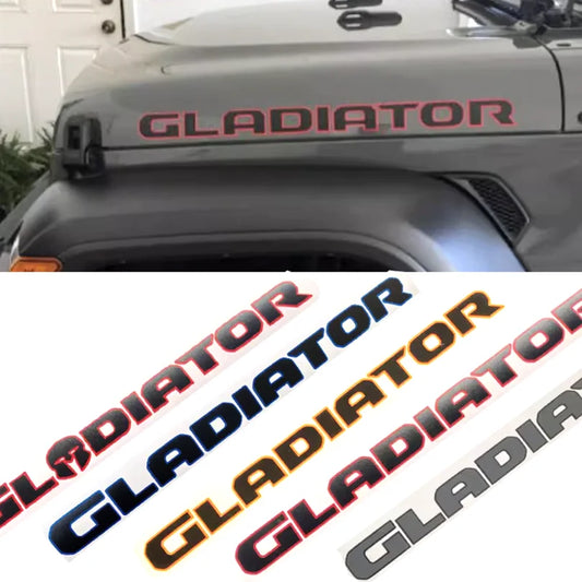 Reflective Matte Hood, Fender & Bedside Letter Decal for Jeep Gladiator JT | Outlined Vinyl Wrap Pair - 200000182:29#B-  DRIVEN - 1