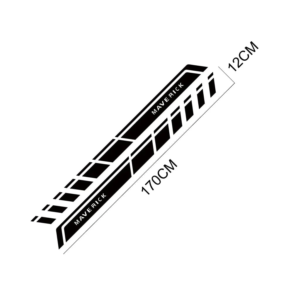 Door Side Stripe Decal for Ford Maverick XL / XLT / Lariat (2022) | 2-Piece Vinyl Truck Graphic - 200000182:350850#Matt Gold-200000182:173#Glossy Blue-200000182:366#Glossy Yellow-200000182:350852#Glossy Orange-200000182:771#Carbon Fiber-  DRIVEN - 5