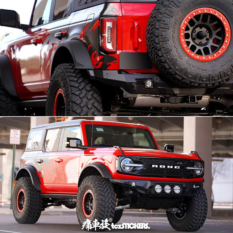 Custom Sports Decoration Vinyl Decal Kit for Ford Bronco | KK Film Body Wrap - 200000182:193#matte black-200000182:29#other colors-  DRIVEN - 2