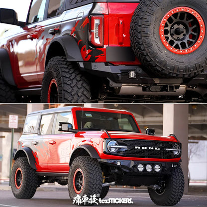 Custom Sports Decoration Vinyl Decal Kit for Ford Bronco | KK Film Body Wrap - 200000182:193#matte black-200000182:29#other colors-  DRIVEN - 2