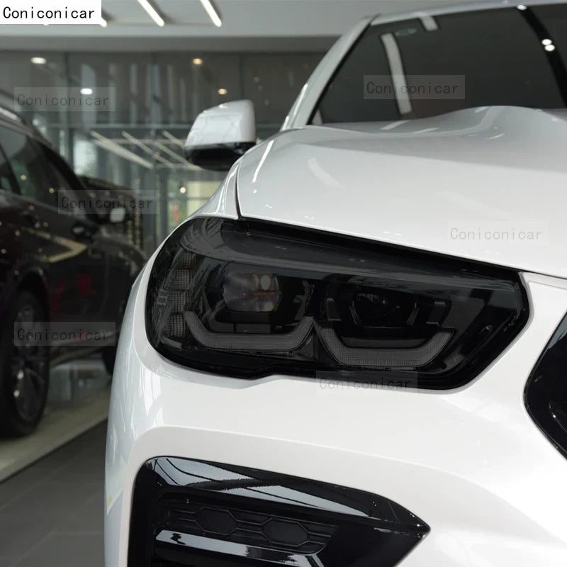 Headlight Anti-Scratch Film for BMW X6 F16 / G06 / X6M F86 / F96 (2015-2022) | Exterior Vinyl - 200000182:193#2015-2019-200000182:29#2020-2022-  DRIVEN - 6