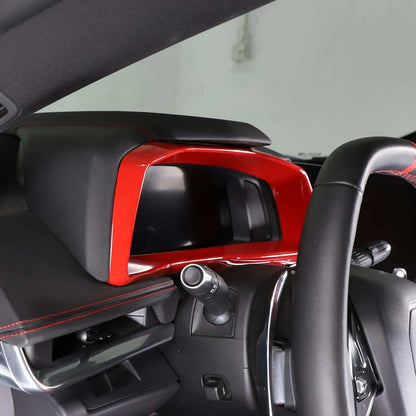 ABS Carbon Fiber / Red Interior Trim for Corvette C8 Stingray / Z51 / Z06 (2020–2025) | ISO9001
