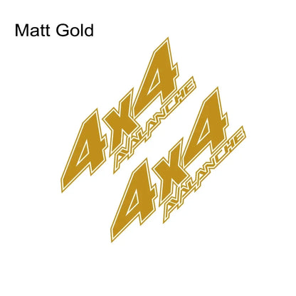 4x4 Rear Bed Side Decal for Chevrolet Avalanche | Pickup Truck Vinyl Graphic Sticker - 200000182:350853#Matt Silver-200000182:350850#Matt Gold-200000182:200004890#Matt Black-200000182:200006152#Colorful Laser-200000182:771#Carbon Fiber-  DRIVEN - 7