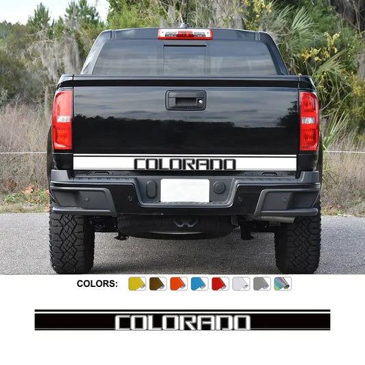 Custom Letter Tailgate Decal for Pickup Trucks | Rear Tail Vinyl Film Graphic - 200000182:366#Glossy Yellow-  DRIVEN - 1