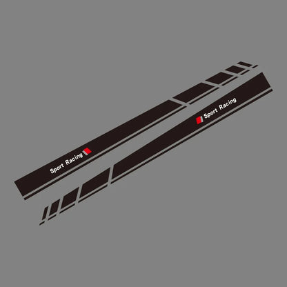 Sport Racing Door Side Edge Decal for Audi A3 / S3 / RS3 (8V, 8P, 8Y, 8L) | 2-Piece Vinyl Sticker - 200000182:29#Type B-200000182:193#Type A-  DRIVEN - 8