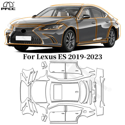 Precut PPF for Lexus ES 250 / 300h / 350 (2019–2023) | TPU Paint Protection Film Clear Bra - 200000182:173#Whole Set;5:200000990#Clear Film-200000182:10#Door;5:200000990#Clear Film-200000182:691#Front and Hood;5:200000990#Clear Film-200000182:175#Rear Trunk;5:200000990#Clear Film-200000182:350852#Roof Window;5:200000990#Clear Film-  DRIVEN - 1