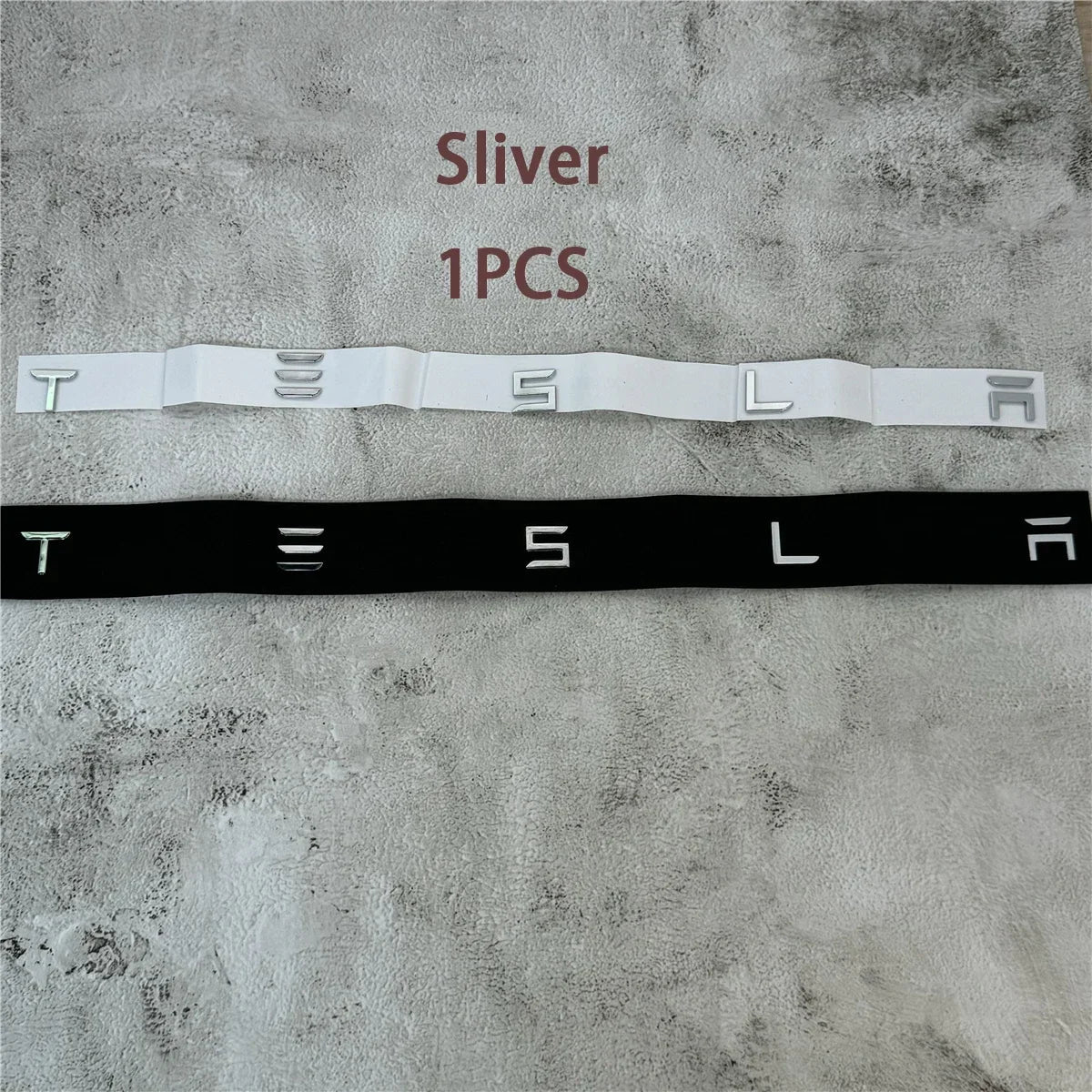 Chrome Tesla Logo Rear Tailgate Emblem Badge | Model 3 / S / X / Y Trunk Sticker Accessory - 14:200004889#Sliver-14:200004890#Glossy Black-14:200004891#Matte Black-14:200002130#Glossy Red-  DRIVEN - 4