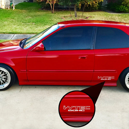 I-VTEC SOHC Sport Racing Vinyl Decal – 2-Pack Side Door Sticker | 9 Inches | 13 Colors - 200000182:200211869;5:200000990#9 Inches-  DRIVEN - 1