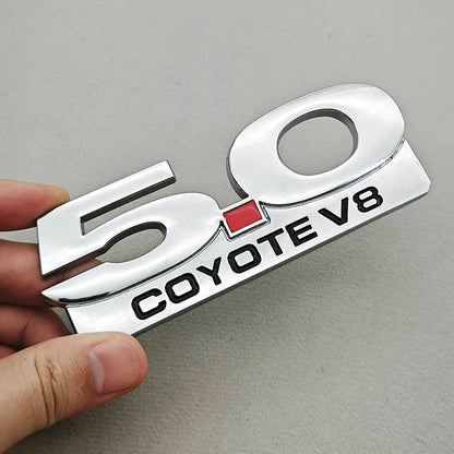 3D Metal GT350 / Shelby / 5.0 Fender & Trunk Badge | Ford Mustang Emblem Sticker - 200000182:350852#GT350 Silver Red-200000182:366#GT500 Silver Red-200000182:691#5.0 V8 Chrome-200000182:10#5.0 V8 Black-200000182:193#5.0 Chrome-  DRIVEN - 9
