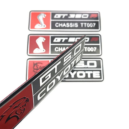 Alloy GT350 / GT500 Logo Trunk & Body Badge | Ford Shelby Mustang Emblem Sticker - 200000182:350852#E-200000182:10#D-200000182:175#G-200000182:366#F-200000182:173#H-  DRIVEN - 2