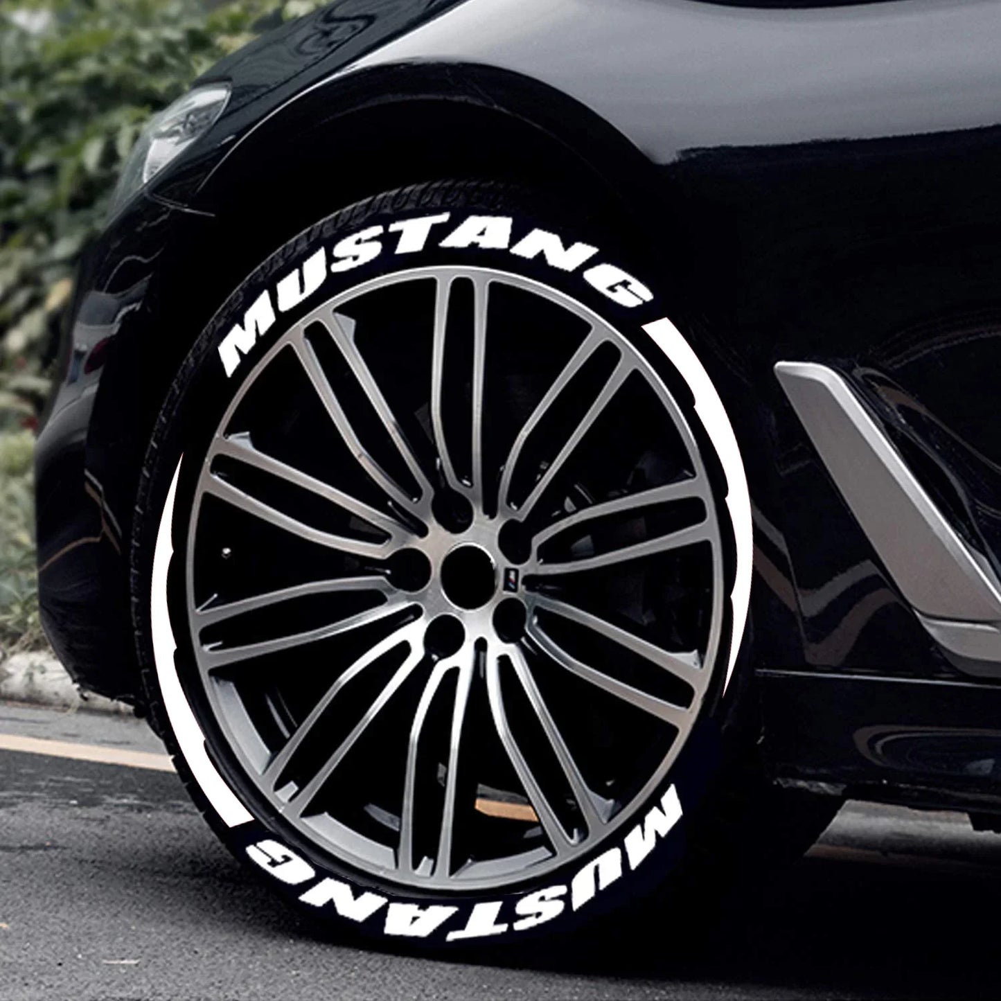 Mustang Tire Lettering Sticker | 3D Waterproof Separated Letter Sidewall Decal - 200000182:10#8 MUST stripes W-200000182:691#4 MUST stripes W-200000182:29#8 MUSTANG-200000182:193#4 MUSTANG-200000182:173#8 MUST W flag-  DRIVEN - 4