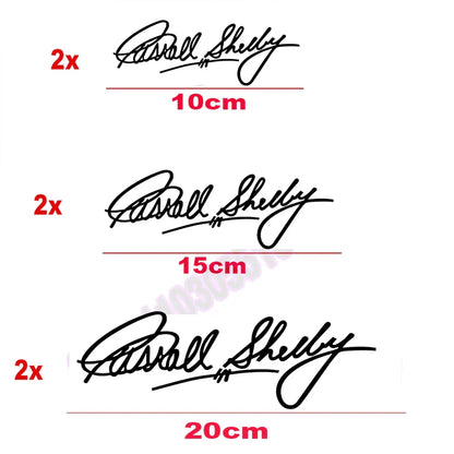 Carroll Shelby Interior & Window Vinyl Decal for Ford Mustang | 2-Piece Sticker - 200000182:175;355:203282824#15cm long-200000182:175;355:203282825#20cm long-200000182:366;355:203282825#20cm long-200000182:175;355:203282823#10cm long-200000182:366;355:203282823#10cm long-  DRIVEN - 2