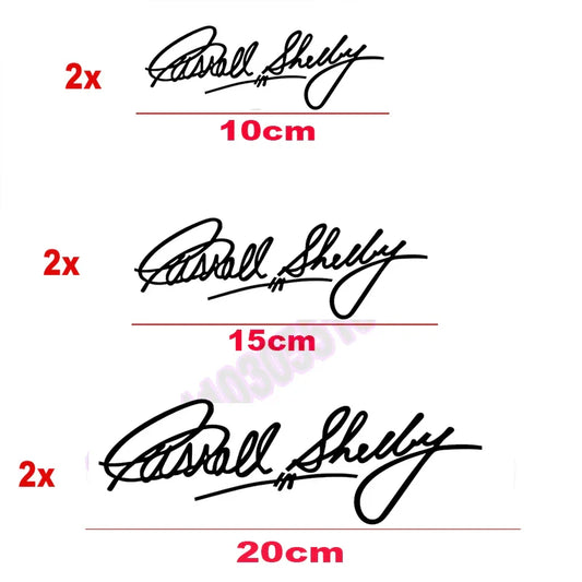 Carroll Shelby Interior & Window Vinyl Decal for Ford Mustang | 2-Piece Sticker - 200000182:175;355:203282824#15cm long-  DRIVEN - 2