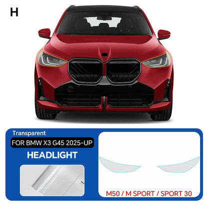Precut PPF for BMW X3 G45 / M50 / M Sport (2025+) | TPU Headlight, Mirror & Pillar Protection - 200000182:29#Rearview Film;355:203282823#With Tools;5:200000990#Transparent Film-200000182:193#Headlight Film;355:203282823#With Tools;5:200000990#Transparent Film-200000182:691#B C Pillars;355:203282823#With Tools;5:200000990#Transparent Film-  DRIVEN - 8