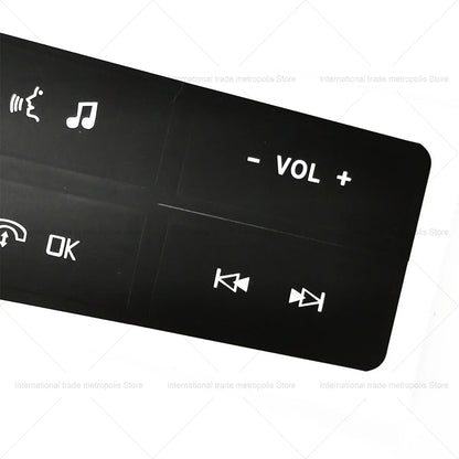 Steering Wheel Button Repair Decal for Ford Mustang (2015-2019) | Control Sticker - 200000182:801422864#1 Pcs-  DRIVEN - 2