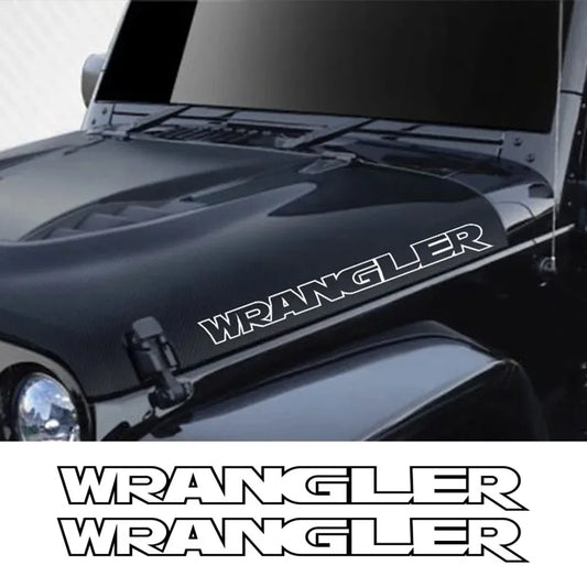 Jeep Wrangler Hood & Side Vinyl Decal – Motor Graphic Bonnet Sticker | JK, JL, TJ, Unlimited - 200000182:10-  DRIVEN - 1