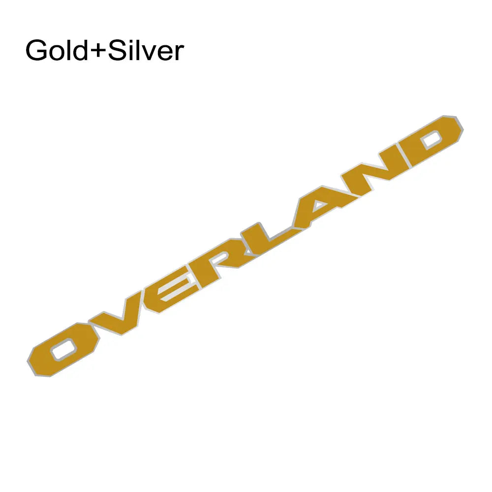 Engine Hood Decal for Jeep Gladiator Overland | Pickup Truck Vinyl Sticker Graphic - 200000182:29#Black Red;5:200000990#60x4.2cm-200000182:350852#Gold Silver;5:361385#70x4.9cm-200000182:29#Black Red;5:361385#70x4.9cm-200000182:29#Black Red;5:361386#100x7cm-200000182:366#White Gray;5:361385#70x4.9cm-  DRIVEN - 9