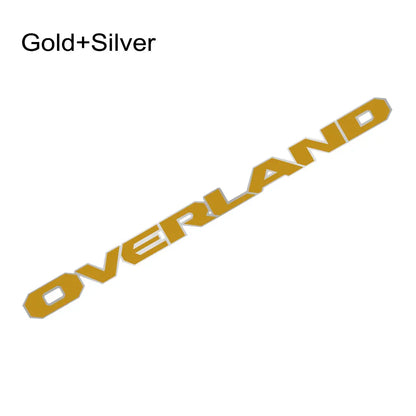 Engine Hood Decal for Jeep Gladiator Overland | Pickup Truck Vinyl Sticker Graphic - 200000182:29#Black Red;5:200000990#60x4.2cm-200000182:350852#Gold Silver;5:361385#70x4.9cm-200000182:29#Black Red;5:361385#70x4.9cm-200000182:29#Black Red;5:361386#100x7cm-200000182:366#White Gray;5:361385#70x4.9cm-  DRIVEN - 9