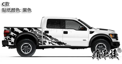 Full-Body Appearance Decoration Vinyl Kit for Ford F-150 Raptor | Custom KK Pickup Wrap - 200000182:29#A2-200000182:193#A1-200000182:366#C1-200000182:350852#C-200000182:10#B-  DRIVEN - 3