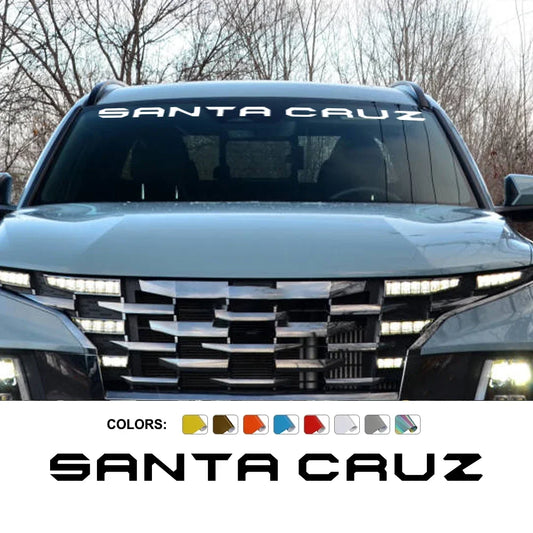 Windshield Graphic Decal for Hyundai Santa Cruz SE / SEL / Limited (2022–2023) | DIY Style Vinyl Sticker - 200000182:350850#Colorful Laser-  DRIVEN - 1