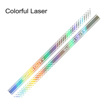 Door Side Body Stripe Decal for Ford Super Duty F-250 / F-350 / F-450 | Vinyl Truck Sticker 2-Pack - 200000182:771#Carbon Fiber-200000182:29#Glossy White-200000182:691#Glossy Gray-200000182:193#Glossy Black-200000182:366#Glossy Yellow-  DRIVEN - 12