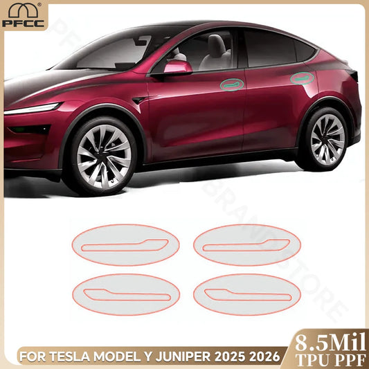 Precut PPF for Tesla Model Y Juniper (2025–2026) | TPU Headlight, Door Handle, Mirror & Tail Light - 200000182:175#Front Bumper;5:200000990#For Model Y Juniper-  DRIVEN - 1