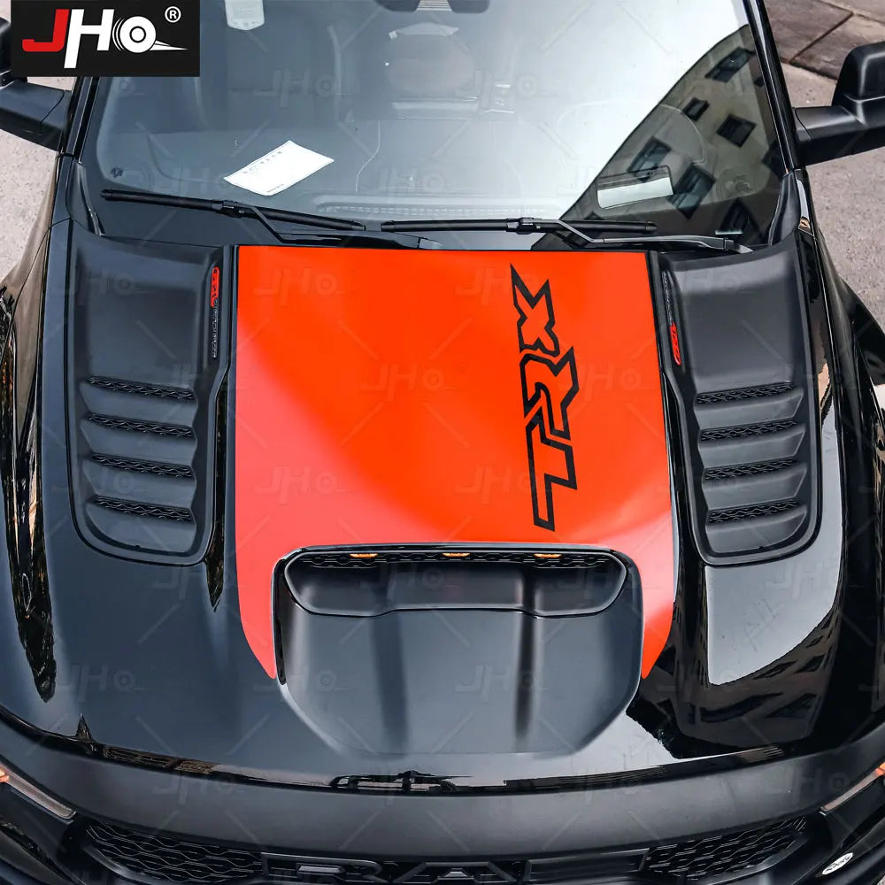 Dodge Ram 1500 TRX Hood Decal Kit – Full Body TRX Graphic Vinyl Wrap (2021–2023) - 200000182:10#Red-200000182:193#Black-  DRIVEN - 3