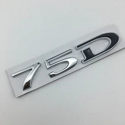 Rear Boot Trunk Tailgate Emblem Badge for Tesla Model 3 / S / X / Y | 75D 85D 90D 100D Sticker - 14:200004889#75D-14:200003699#75D-3-14:200002130#85D-14:200004890#75D-1-14:200004891#75D-2-  DRIVEN - 21