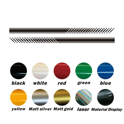 Door Side Stripe Decal Stickers for Ford Ranger / F-150 / Chevy | Pickup Truck PVC Vinyl