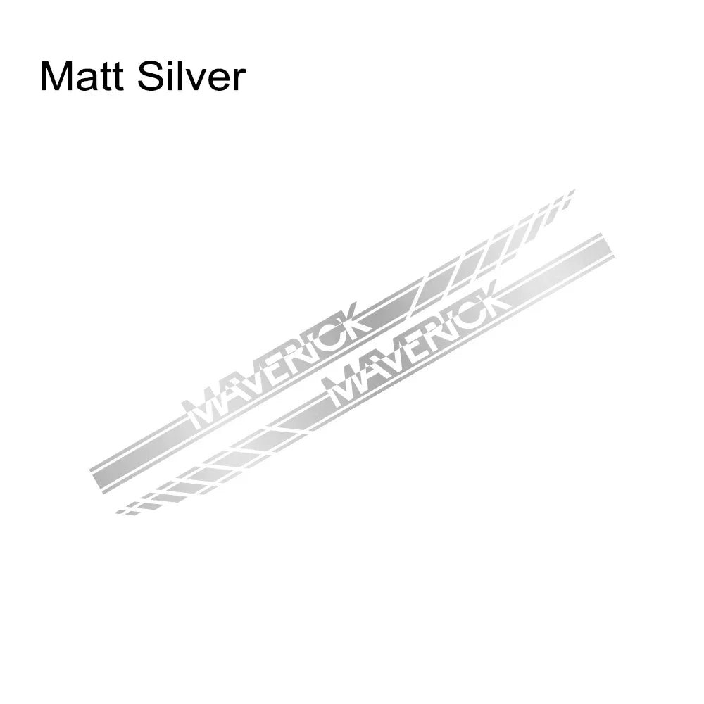 Door Side Stripe Decal for Ford Maverick XL / XLT / Lariat (2022–2023) | 2-Piece Vinyl Graphic - 200000182:193#Glossy Black-200000182:350852#Glossy Orange-200000182:10#Glossy Red-200000182:691#Glossy Gray-200000182:29#Glossy White-  DRIVEN - 14