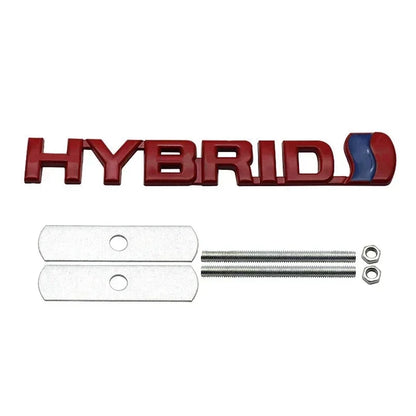 Metal HYBRID Front Grille & Trunk Badge Emblem for Toyota Land Cruiser / Camry | Decal Sticker