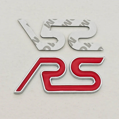 3D Metal RS Logo Badge | Grille, Fender & Trunk Sticker for Ford Fiesta / Focus RS - 200000182:10#Grill Red-200000182:691#Sticker Black-200000182:366#Grill Black-200000182:350852#Grill Blue-200000182:29#Sticker Blue-  DRIVEN - 8