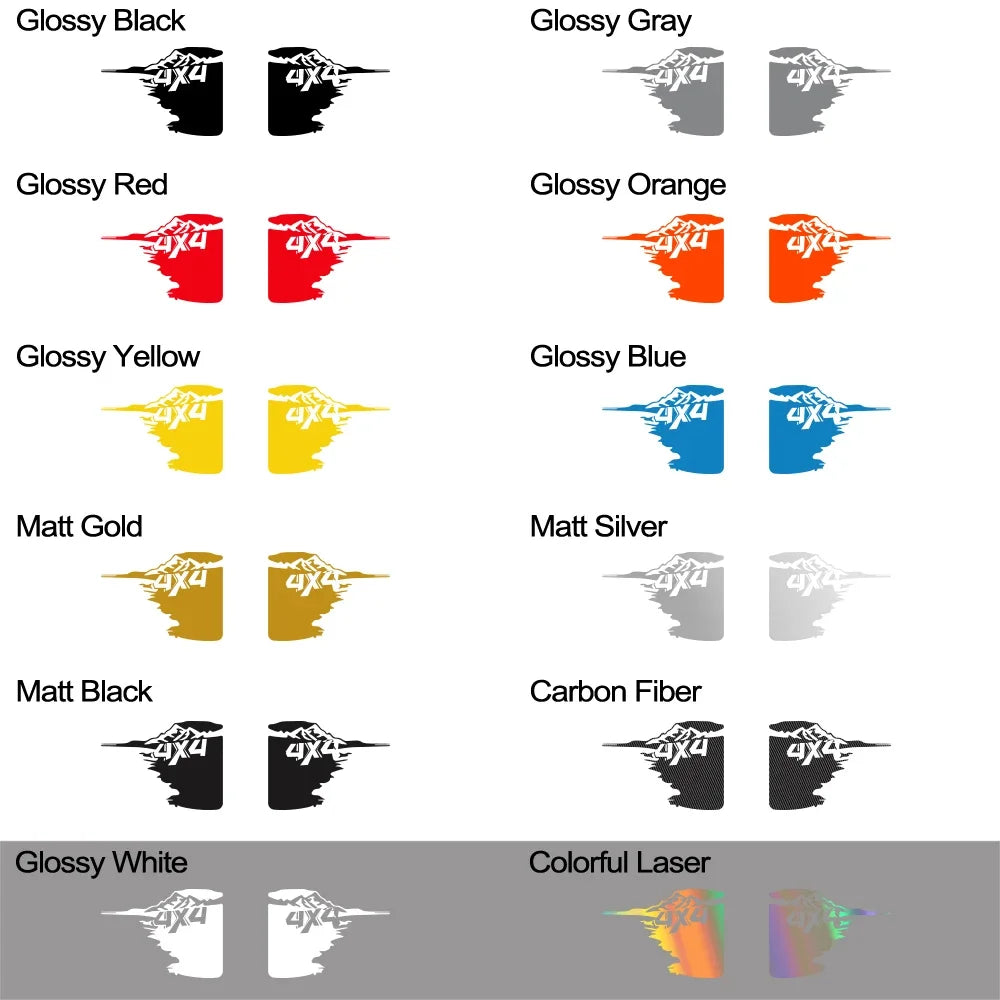 Universal 4x4 Side Bed Splash Decal | Fits Ford F-150, Toyota Hilux, Dodge RAM, Isuzu D-Max, Mitsubishi L200 & More - 200000182:350850#Glossy Black-200000182:350853#Glossy Gray-200000182:350852#Glossy White-200000182:1052#Carbon Fiber-200000182:366#Matt Silver-  DRIVEN - 6