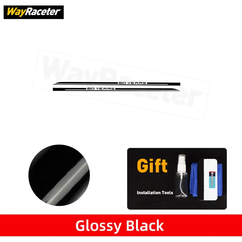 Carbon Fiber Door Side Stripe Skirt Decal for Ford Mustang (2020+) | Vinyl Sticker - 200000182:193#Glossy black-200000182:29#Glossy white-200000182:691#Glossy carbon black-200000182:10#Glossy red-200000182:350853#Reflective green-  DRIVEN - 10