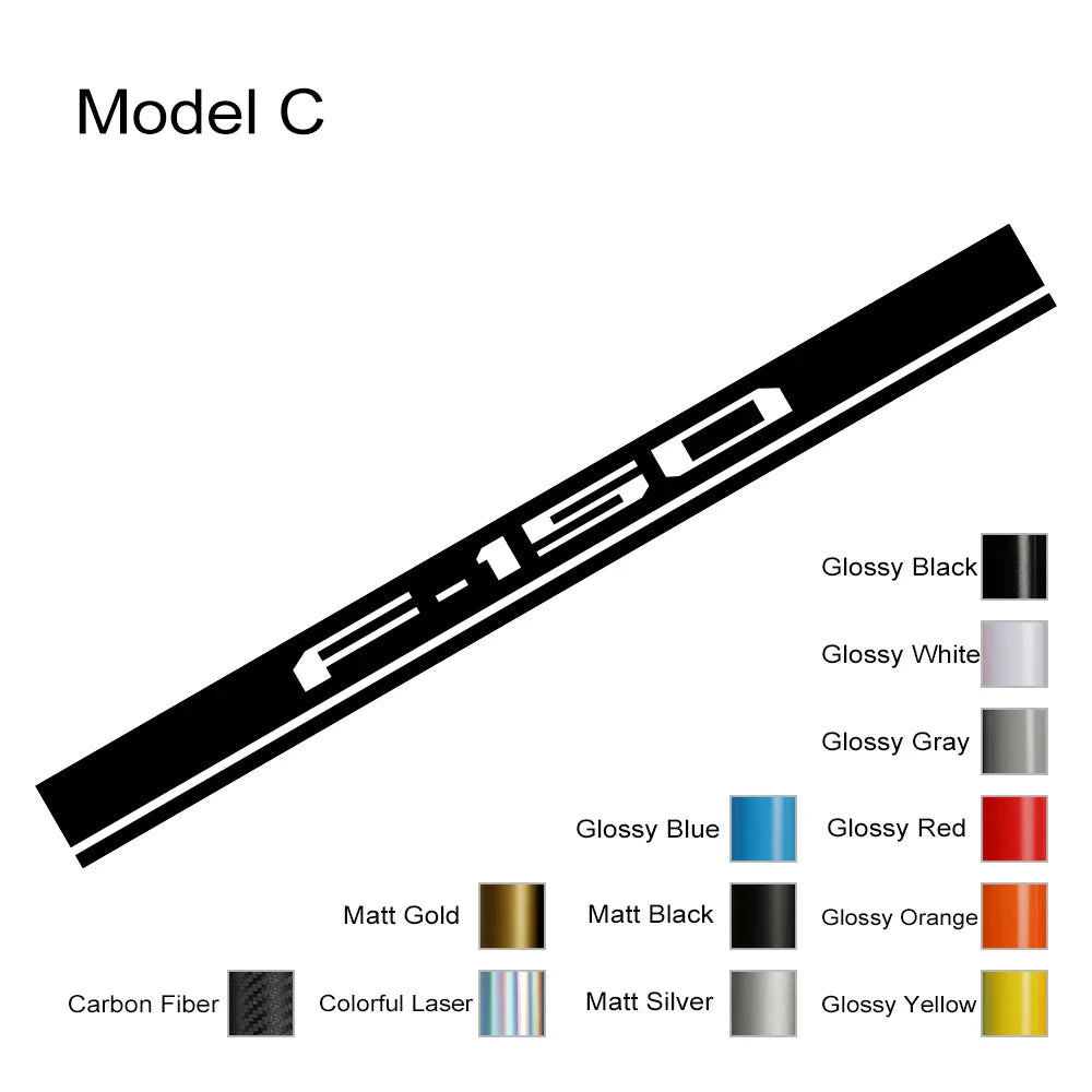 Hood Stripe Cover Decal for Ford F-150 / Raptor / Limited | Vinyl Truck Bonnet Sticker - 200000182:691#Model C;355:203282818#Glossy Orange-200000182:691#Model C;355:203282826#Glossy Red-200000182:691#Model C;355:203282825#Glossy Gray-200000182:691#Model C;355:203282824#Glossy White-200000182:691#Model C;355:203282823#Glossy Black-  DRIVEN - 7